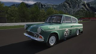 Assetto Corsa Ford Anglia 105E Production at Mountain Ring Circuit Chicane [upl. by Cl]