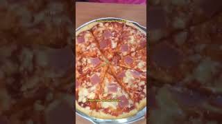 Homemade pizza ham and cheese pizza pizza pizza hamampcheese ham and chees pizza han and cheese [upl. by Ellinet]