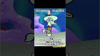 😡 HOMEWORK 😤 Squidward hates it [upl. by Wiley]