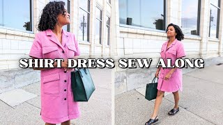 Utility Shirt Dress Sewing Tutorial  Know Me Pattern [upl. by Alletneuq852]