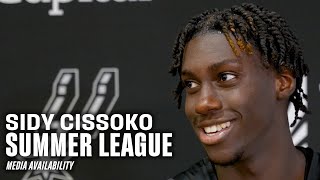 Sidy Cissoko Summer League Media Availability  07022024 [upl. by Ymerrej]