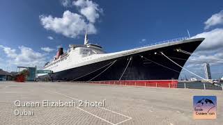 Queen Elizabeth 2  QE2 Hotel Cruise ship Tour [upl. by Enert]