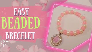 How to Make anEasy Beaded Breclet  Breclets Making at home feesicrafts [upl. by Oeflein]