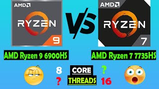 AMD Ryzen 9 6900HS 🆚 Ryzen 7 7735HS 🔥Processor Compare🔥 [upl. by Nyladnewg978]