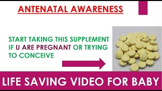 FOLIC ACID IN FIRST TRIMESTER OF PREGNANCY  SUPPLEMENTS I PREGNANCY  BABY HEALTH [upl. by Xanthus185]