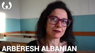 WIKITONGUES Giuseppina speaking Arbëresh Albanian [upl. by Colville991]