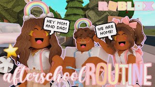 Our Familys Afterschool Routine Roblox Bloxburg Roleplay [upl. by Hunger581]