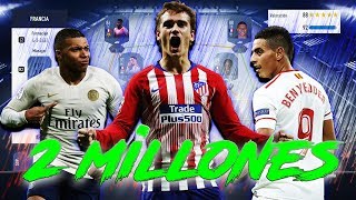 FIFA 19  PLANTILLA FRANCIA TOP 2 MILLONES DE MONEDAS [upl. by Ludwog]