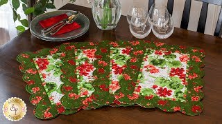 How to Make Scalloped Placemats  A Shabby Fabrics Sewing Tutorial [upl. by Louanne]