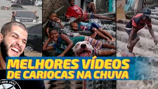 REACT CARIOCAS NA CHUVA  VÍDEOS MAIS ENGRAÇADOS [upl. by Yesnnyl]