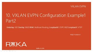 10 VXLAN EVPN Configuration Example1 Part2 [upl. by Nishi]