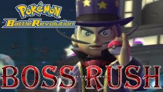 Pokémon Battle Revolution  Boss Rush All Colosseum Leaders [upl. by Eelyahs]