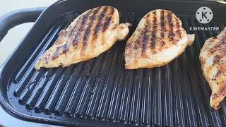 Ninja Woodfire grilled chicken breasts [upl. by Airottiv]