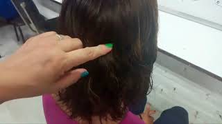 Corte melena cuadrada en capas o desvanecida  corte de cabello dama clase 24  Teacher belleza [upl. by Marchese]