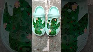 Customising my crocks \ painting on crocks  diy painting 🎨artcrockspainting customising crocks [upl. by Razaele]