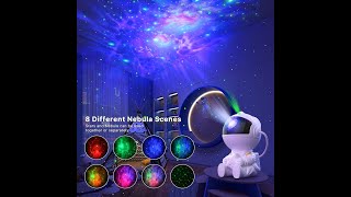 Astronaut Star Projector Night Light with Remote Control 360 Adjustable Design Bedroom Nebula Galaxy [upl. by Rabka918]