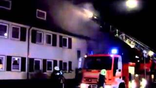 Explosion und Großbrand in Rotenburg  Mehrfamilienhaus in Flammen [upl. by Hulda]