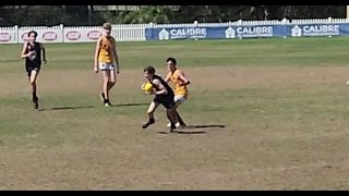 Prelim Final Coorparoo Roos vs Springwood Pumas U15 Div 3 AFL 25824 Benji 43 [upl. by Attiuqahs]