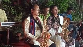 Kailash Rabha with his daughter Juthika Rabha playing saxophone [upl. by Eikram]