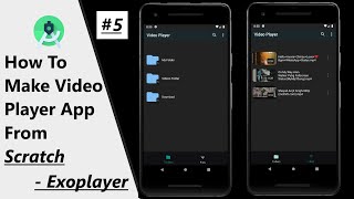 How To Make Video Player App In Android Studio  Design PlayerActivity Exoplayer Tutorial  Part 5 [upl. by Tav91]