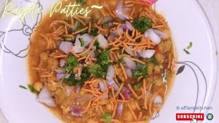 How To Make Ragda Patties At Home  affamskitchen youtube [upl. by Atsahs]