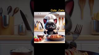 Unique recipe from the chef Kitten Cook 🧑‍🍳 cutecats cat videocats kittenkutscook [upl. by Annert]