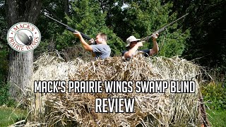 Macks Prairie Wings Swamp Blind  Setup amp Review [upl. by Ednalrim]