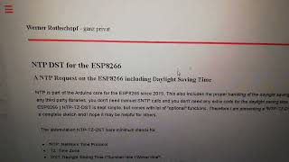 NTP DST with ESP01 [upl. by Ettebab]