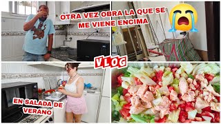 vlog 😣 tenemos que hacer obras de nuevas en la cocinaensalada de veranoquejas 🤣 [upl. by Mastrianni]