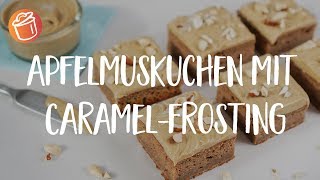 Apfelmuskuchen mit CaramelFrosting Rezept Chochdoch mit Oli [upl. by Novhaj435]