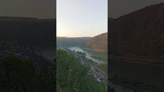 200924 Burg Schönburg in Oberwesel abendl Blick auf den Rhein [upl. by Kev184]