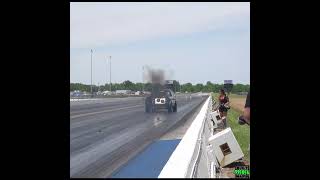 Diesel Drag Truck destroys driveline at UCC 2024 [upl. by Brod]