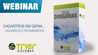 Webinar sobre Cadastros em Geral  Usuários e Permissões [upl. by Henigman]