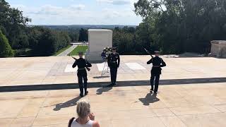 Changing of the Guard at The Tomb of the Unknown Soldier  Arlington National Cemetery [upl. by Rojas]