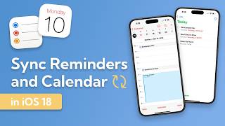 Linking Reminders and Calendar in iOS18 [upl. by Myrah]