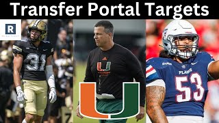 Miami Hurricanes Transfer Portal Targets  Miami Hurricanes Football [upl. by Olivie]