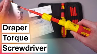 Most Affordable Torque Screwdriver Draper Ergo Plus VDE Torque Screwdriver  Review and Demo [upl. by Nevai]