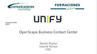 202021ABR  OpenScape Business Contact Center  Técnico [upl. by Hay]