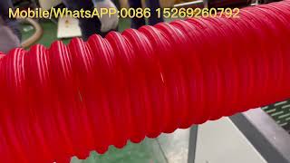 HIGH SPEED MODEL HDPE DOUBLE WALL CORRUGATED PIPE MACHINE [upl. by Herman162]