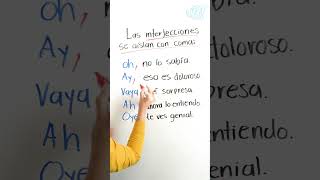 Las interjecciones son palabras que expresan sentimientos muy vivos de dolor de alegría etc 👀💥 [upl. by Nickles]