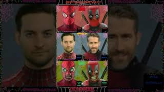 SpiderMan Tobey Maguire Vs Deadpool Wade WilsonTikTok Challenge Marvel Humor shorts YouTube [upl. by Rramo578]