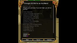 AQW How to Get ArchFiend DoomLord and Character Page Badge Are You Ready [upl. by Vivi976]