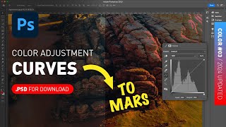 Curves Adjustment Layer  PSD File Demonstrated Photoshop Color for Beginners [upl. by Lyrac961]