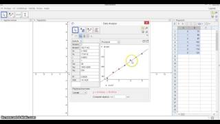 regressionsanalyse i GeoGebra eksponentiel funktion [upl. by Ydok662]