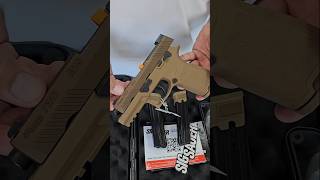 SIG SAUER P320 M18 9mm pastol quick unboxing viralshort 9mmpistol pastol [upl. by Haerdna]