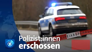 Tödliche Verkehrskontrolle in RheinlandPfalz zwei Polizistinnen erschossen [upl. by Namurt252]