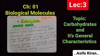 Carbohydrate biological molecule [upl. by Ained201]