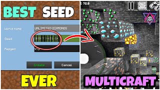 BEST MULTICRAFT SEED 😱  UNLIMITED DIAMOND GOLD AND EMERALDS  MULTICRAFT GAME  TITANIUM JEHAN [upl. by Barhos546]