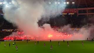 Royal Antwerp FC Sporting Anderlecht Pyroshow [upl. by Ardnwahs603]