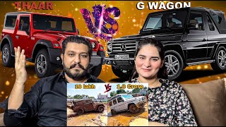 Mercedes Gwagon vs Mahindra Thar Extreme mud offroading Challange Reaction  Reaction Studio [upl. by Iveson]